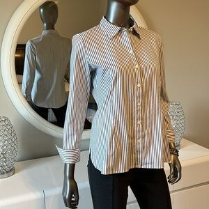 Ann Taylor Factory Striped Shirt Size MP